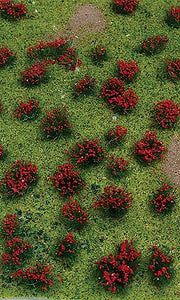 JTT 95604- Flowering Meadow Mat Red Sheet 5"x 7"