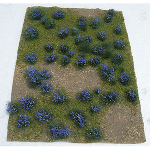 JTT 95606- Flowering Meadow Mat Purple Sheet 5"x 7"