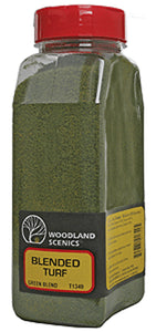 Woodland Scenics 1349 Blended Turf Shaker 32oz -- Green Blend