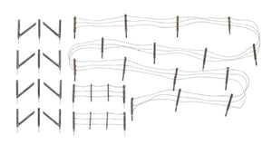 Woodland Scenics 2980 Barbed Wire Fence HO Scale
