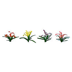 JTT 95548- Flower Plants (red, pink, yellow, purple) (30) HO